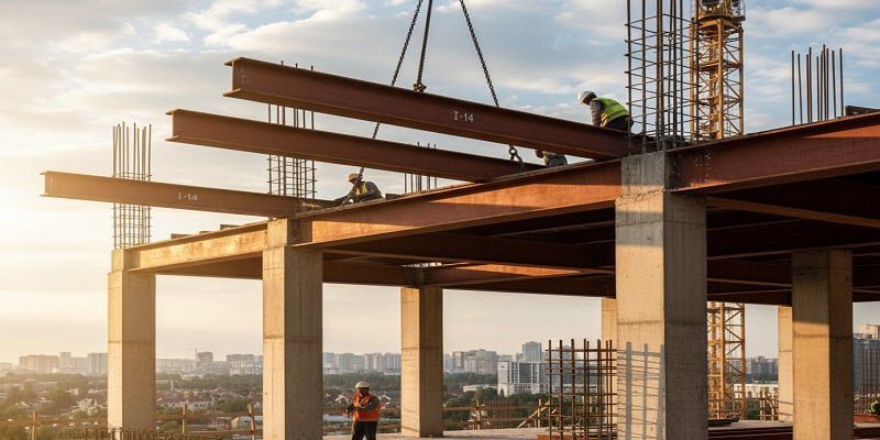 نمایی از کاربرد تیرآهن 14 اصفهان