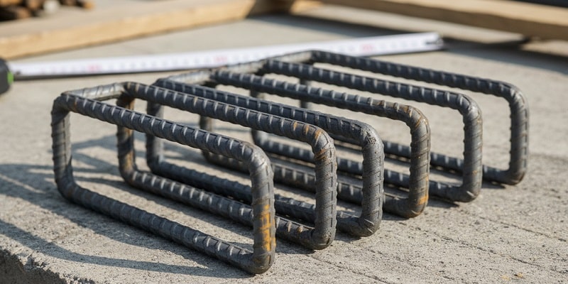 نمایی از میلگرد سنجاقی