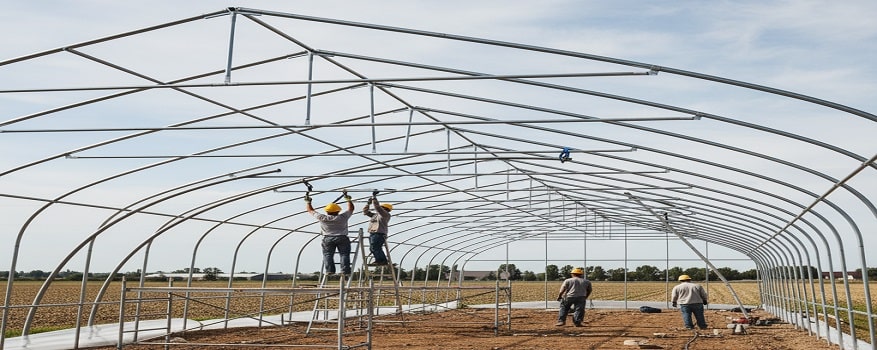 ساخت گلخانه با لوله