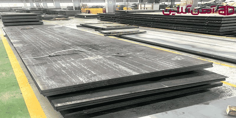 ورق A537 در حال آماده سازی برای برش