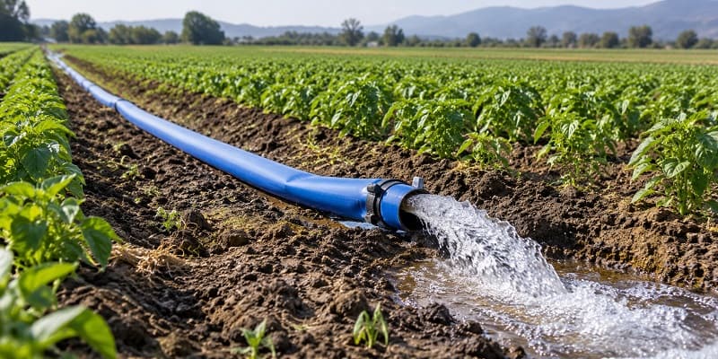 از لوله لی فلت در شبکه های انتقال و توزیع آب استفاده می شود.