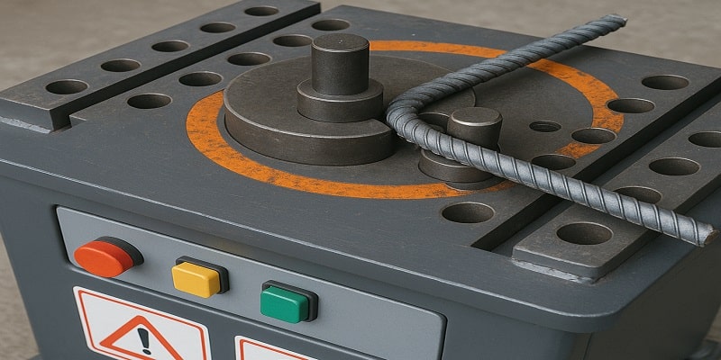 صفحه خم کن میلگرد در کارگاه فلزی