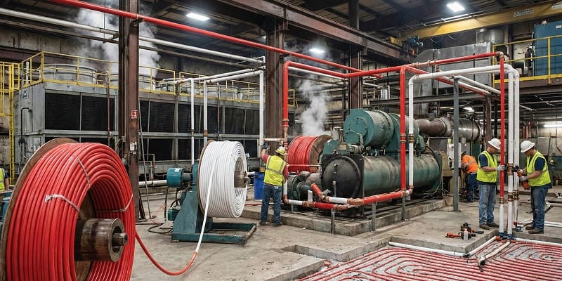 کاربرد لوله نیوپایپ در تاسیسات صنعتی و سیستم های لوله کشی فشار قوی