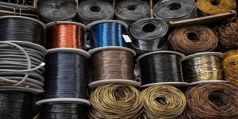 نمایی از انواع مفتول