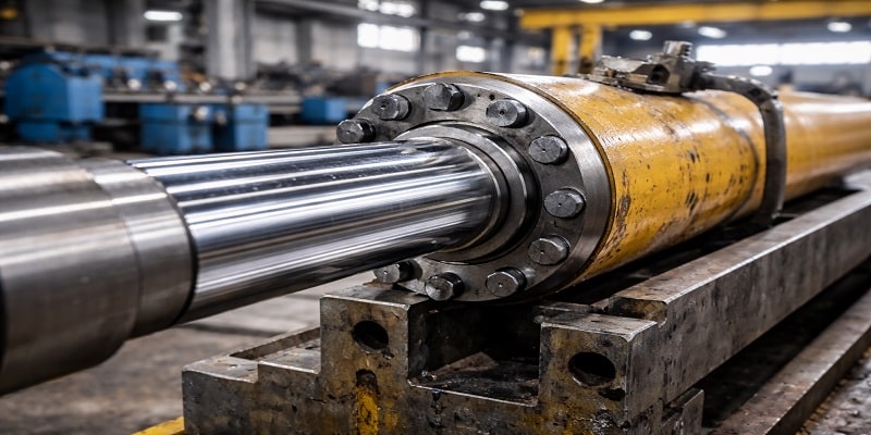 نمایی از کاربرد میلگرد کروم در ساخت جک هیدرولیک