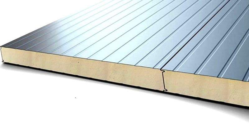 نمایی از ساندویچ پانل استیل