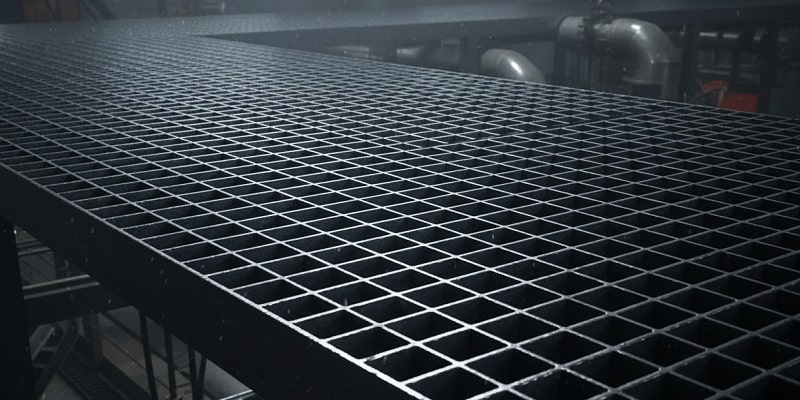 نمایی از گریتینگ مشبک