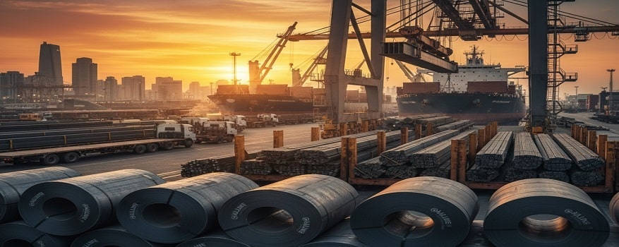 رشد 41 درصدی حجم صادرات کل زنجیره فولاد در 8 ماهه 1404؛ صعود مقاطع تخت و افت مقاطع طویل