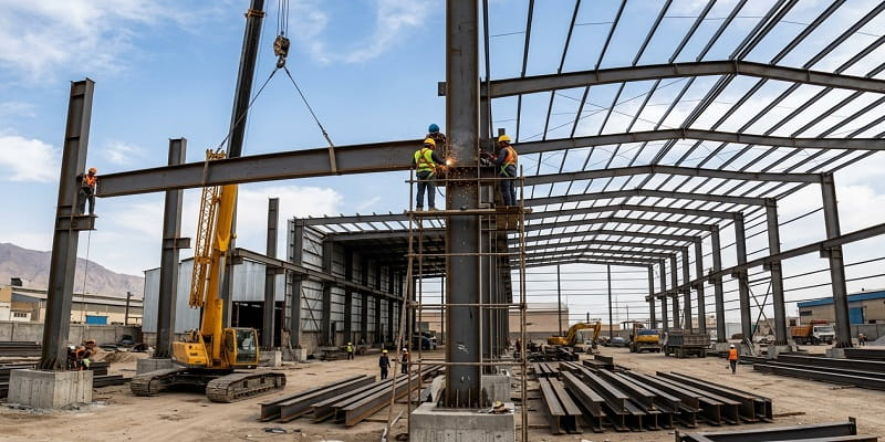 کاربرد تیرآهن 20 ذوب آهن اصفهان بنگاه تهران در ساخت کارخانه