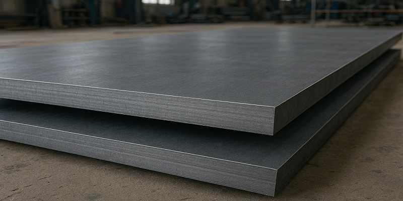 نمایی از ورق A537 در محیط کارگاهی