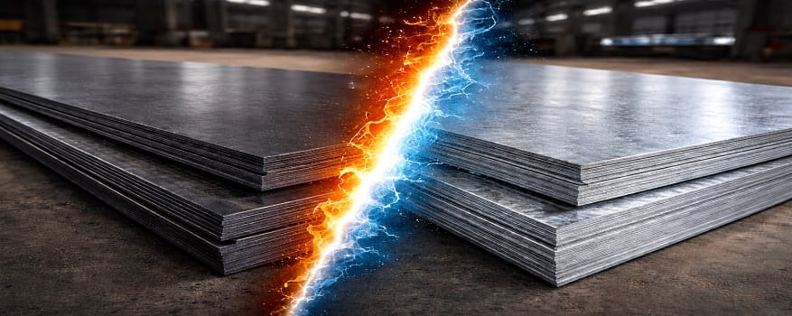 مقایسه ورق سیاه و ورق گالوانیزه؛ از ظاهر و قیمت تا کاربرد