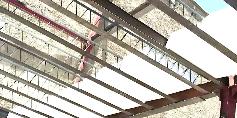 نمایی از اجرای سقف سبک با پروفیل