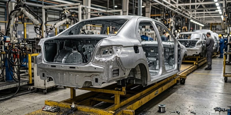 از ورق گالوالوم در صنعت خودروسازی استفاده می شود.