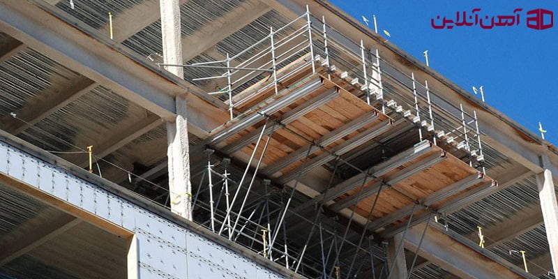 نمایی از داربست کنسولی