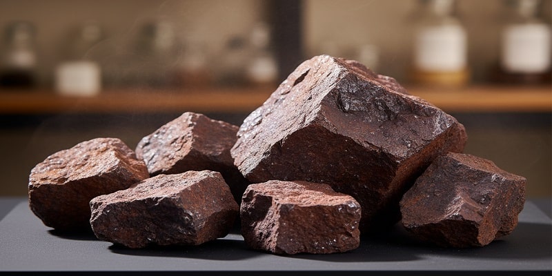 سنگ آهن، مهم ترین ماده اولیه فولادسازی است.