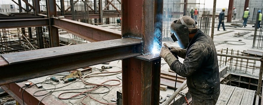 تقویت تیرآهن با ورق چگونه انجام می‌شود؟