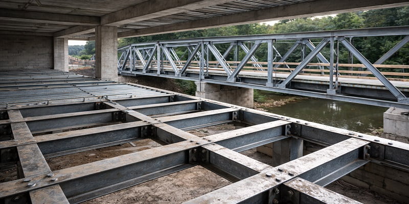 نمایی از کاربرد تیرآهن 12 ذوب آهن اصفهان