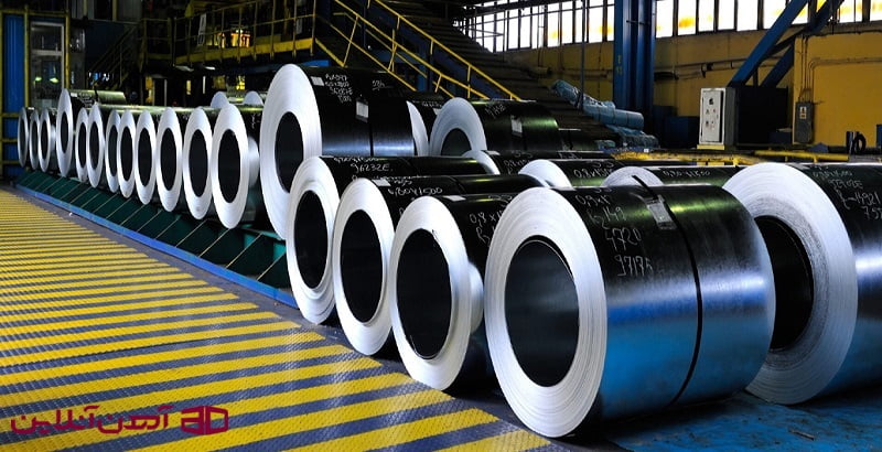 انبوهی از ورق های روغنی ST13 در کارخانه فولادی
