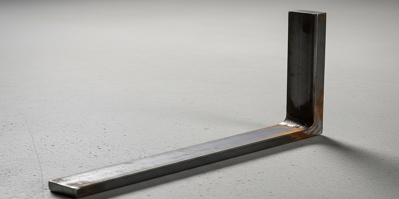 نمایی از نبشی با بال های نامساوی