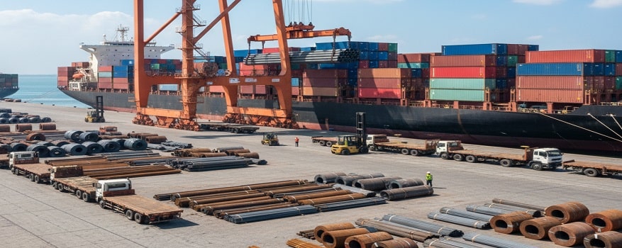 رشد ۴۳ درصدی حجم صادرات زنجیره آهن‌آلات و فولاد در ۷ ماهه ۱۴۰۴