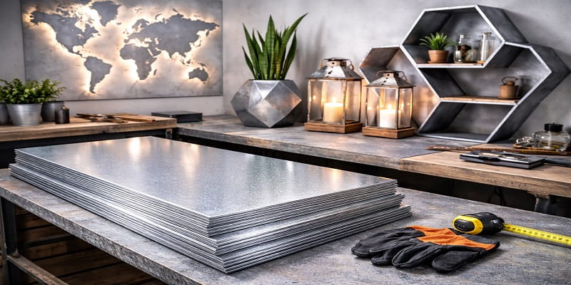 در ساخت قطعات دکوراتیو از ورق اسپیره استفاده می شود.