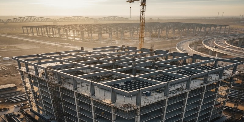 نمایی از کاربرد تیرآهن 20 اصفهان در پروژه های عمرانی