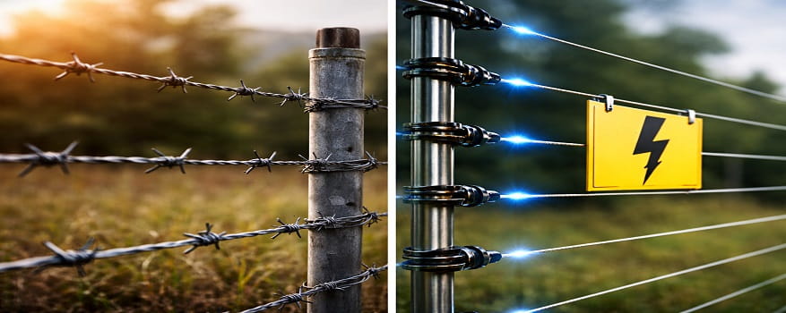 سیم خاردار یا حصار الکتریکی؟