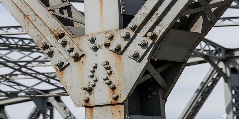 اتصالات محکم اجزای خرپا به هم