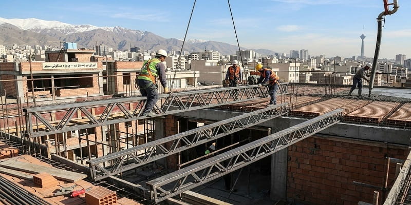 اجرای تیرچه نیازیت در پروژه ساختمانی