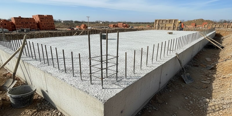 نمایی از شالوده نواری