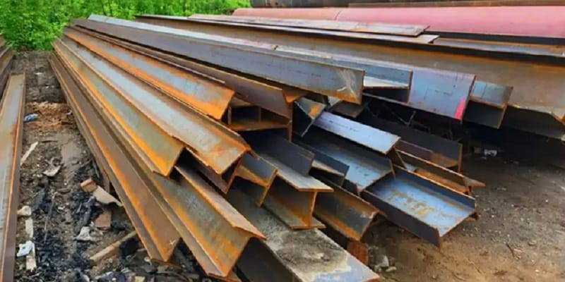 تیرآهن دست دوم سنگین آماده بارگیری برای پروژه های عمرانی