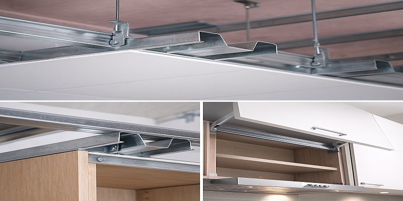 از پروفیل M در سقف کاذب و ساخت کابینت استفاده می شود.