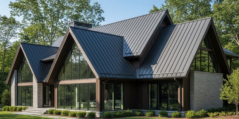 نمایی از سقف شیروانی