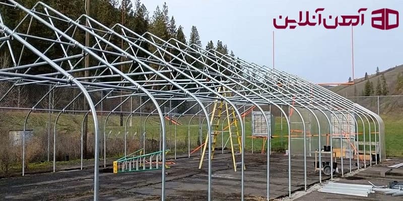 ساخت گلخانه با استفاده از لوله گالوانیزه گلخانه 