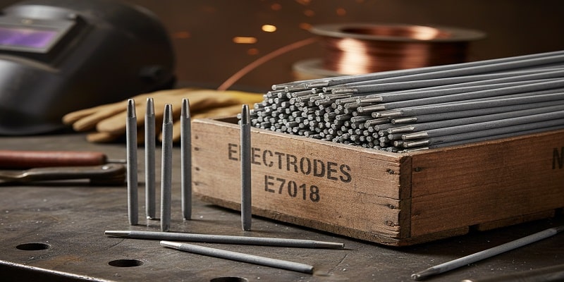 نمایی از الکترود در میز کار