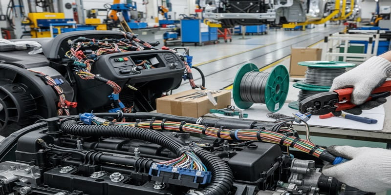 از مفتول فنر در صنعت خودروسازی استفاده می شود.