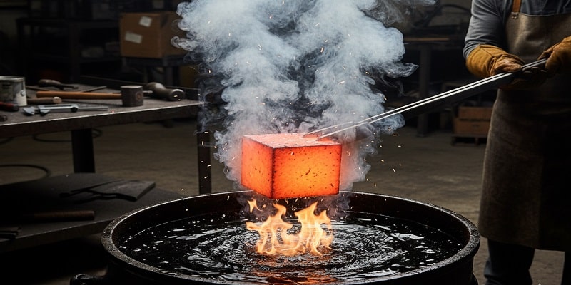 سخت گاری و آنیلینگ فولاد Mo40 در کوره صنعتی