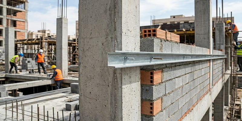 اجرای وال پست افقی برای مهار لرزه‌ای دیوارهای غیرسازه‌ای