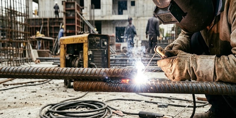 اتصال اورلب میلگرد از طریق جوش