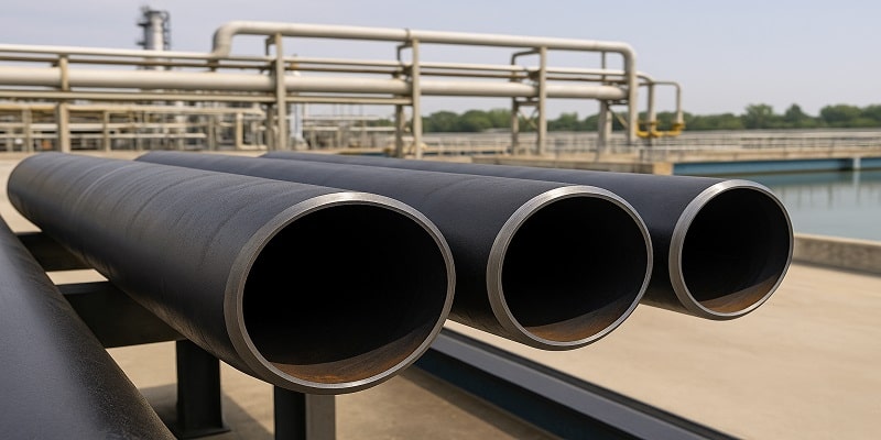 نمایی از کاربرد لوله مانیسمان در صنعت تصفیه آب