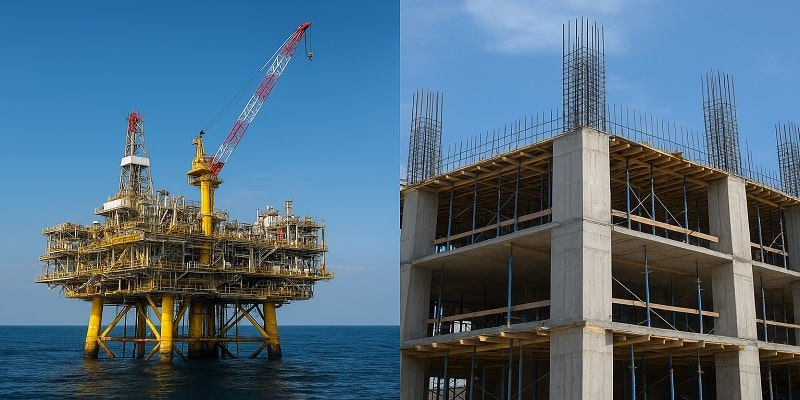 نمایی از کاربرد میلگرد 16 شاهرود