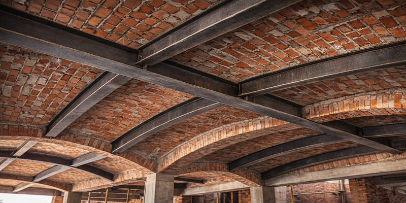 نمایی از سقف طاق ضربی