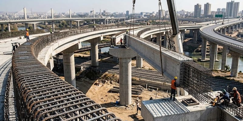 از میلگرد s420 در ساخت پل ها و تقاطع های غیر همسطح استفاده می شود.