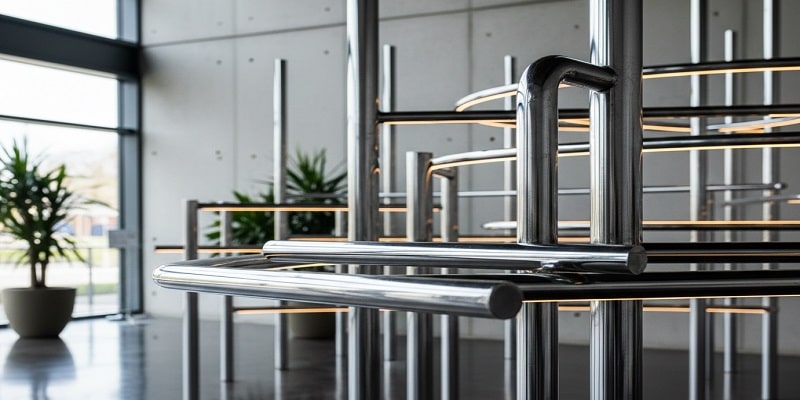 میلگرد کروم از سطحی صاف، صیقلی و کم اصطکاک برخوردار است.